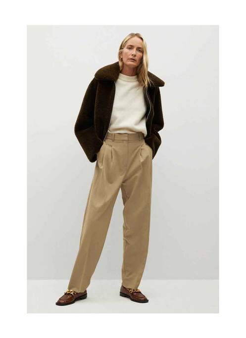 Pantalon chino maro MANGO femeie