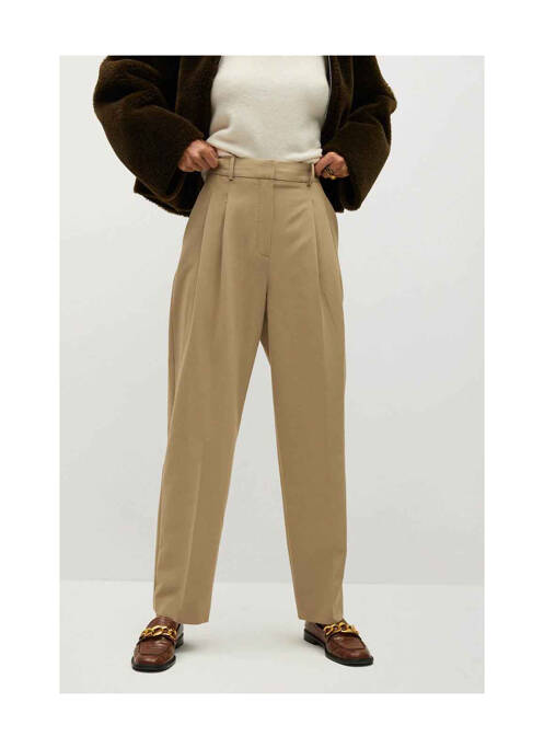 Pantalon chino maro MANGO femeie