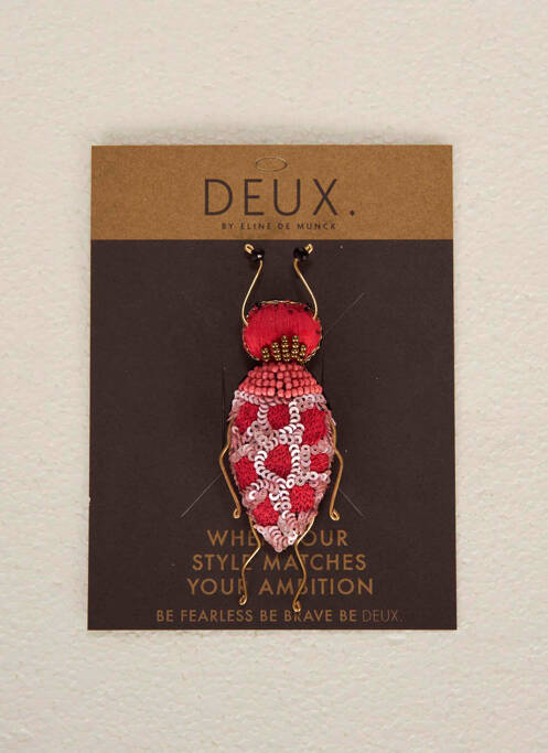 Broșă roz DEUX. BY ELINE DE MUNCK femeie