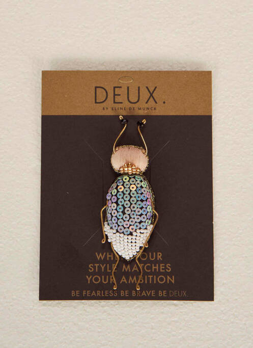 Broșă argintiu DEUX. BY ELINE DE MUNCK femeie