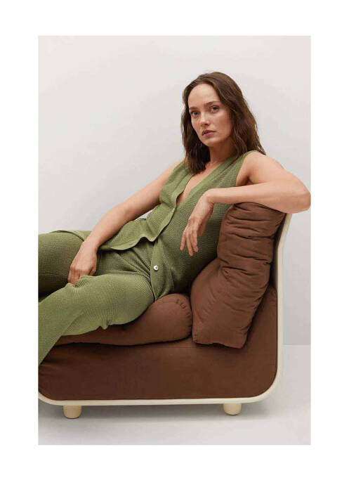 Vestă fără mâneci verde MANGO femeie