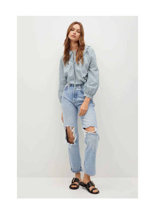 Cămașă albastru MANGO femeie