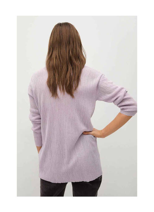 Vestă cu mâneci lungi violet MANGO femeie