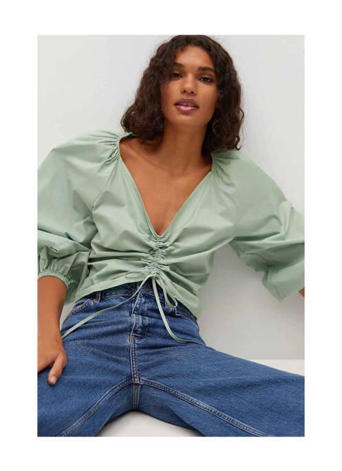 Cămașă verde MANGO femeie