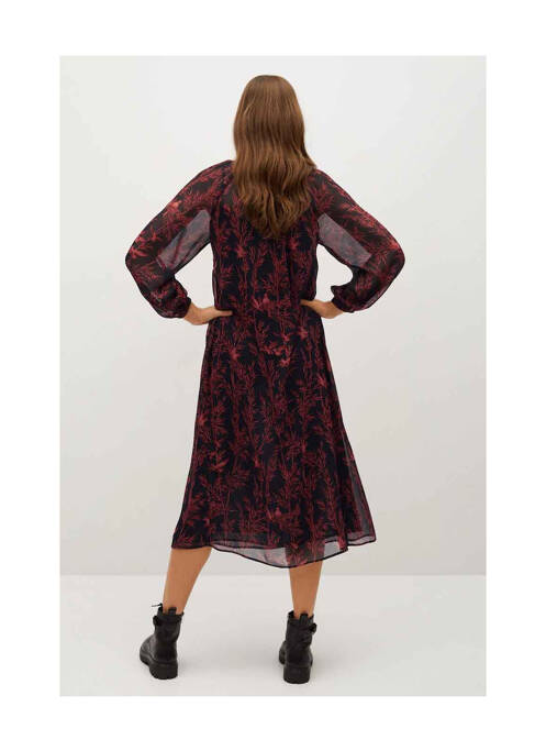 Rochie lungă negru MANGO femeie