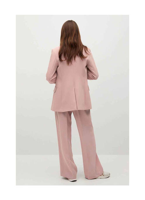 Pantalon larg roz MANGO femeie