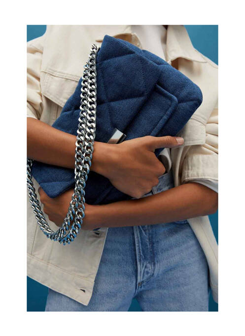 Geantă albastru MANGO femeie