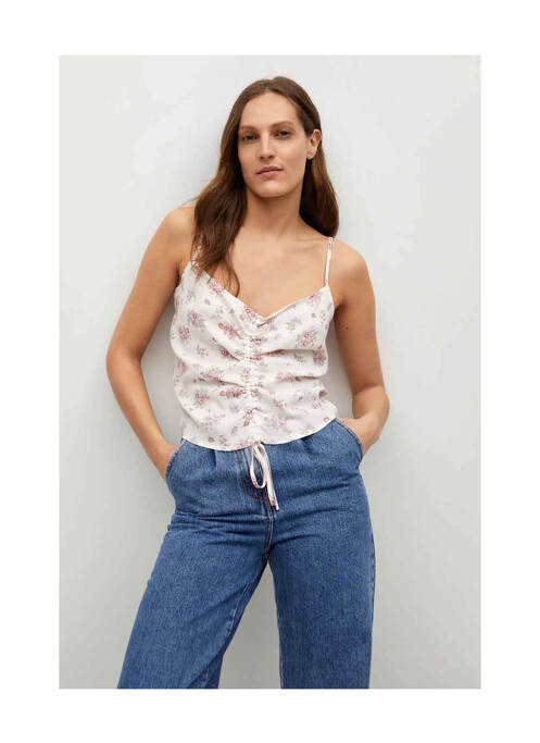 Top alb MANGO femeie