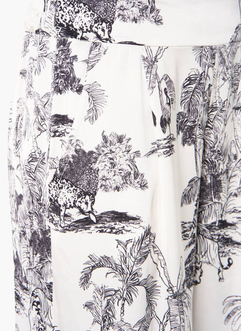 Pantalon evazat bej SENS UNIQ femeie