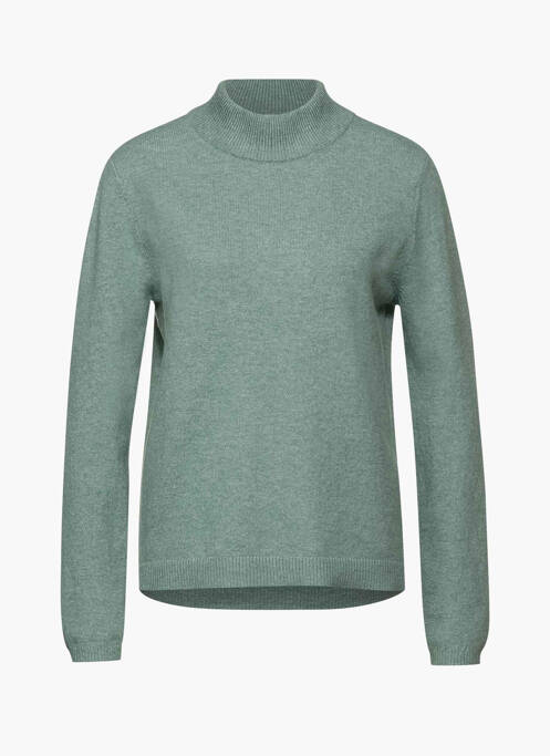 Pulover cu guler înalt verde STREET ONE femeie