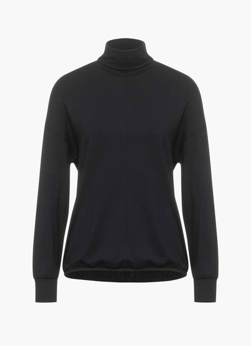 Pulover cu guler înalt negru STREET ONE femeie