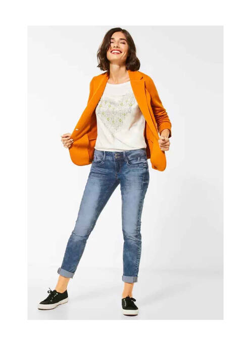 Blugi cu croială slim albastru STREET ONE femeie