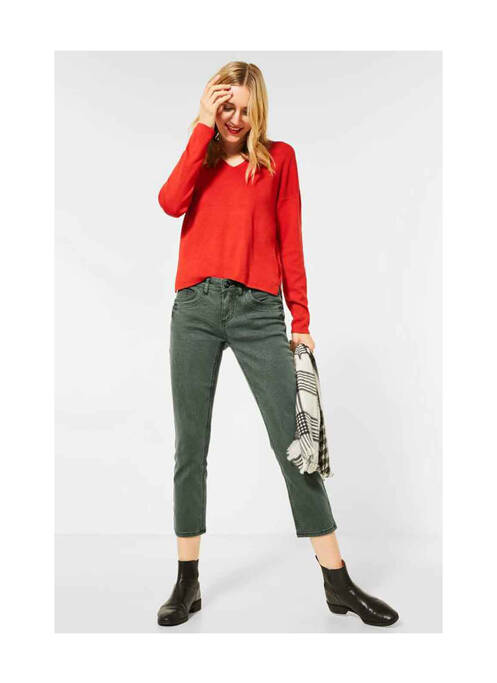 Blugi cu croială slim verde STREET ONE femeie