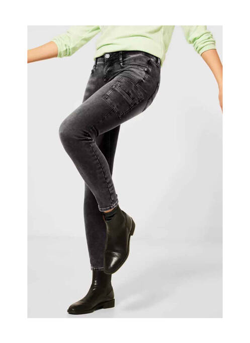 Blugi cu croială slim negru STREET ONE femeie