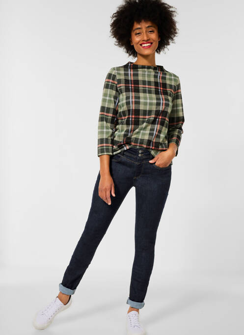 Blugi cu croială slim albastru STREET ONE femeie