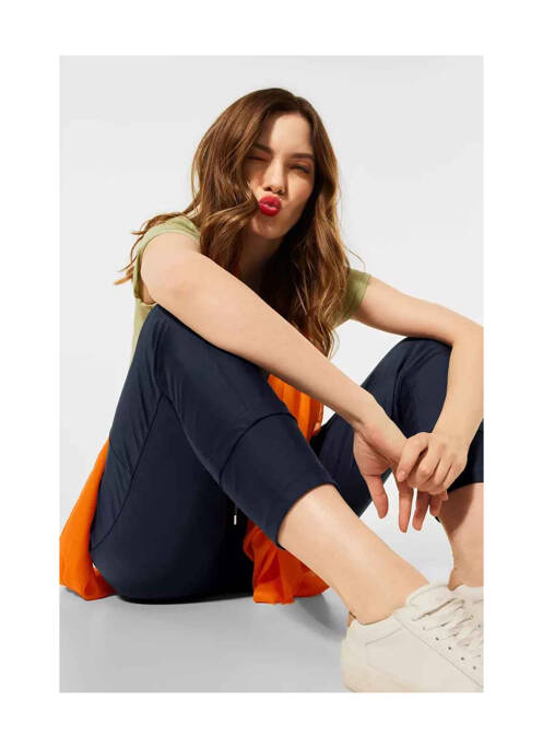 Pantalon slim albastru STREET ONE femeie