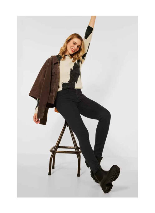 Blugi cu croială slim negru STREET ONE femeie