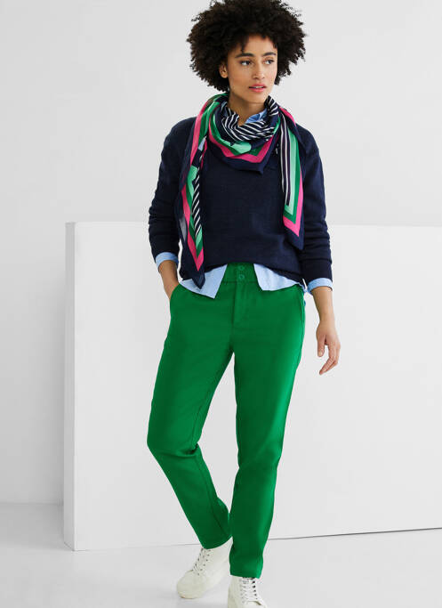 Pantalon slim verde STREET ONE femeie