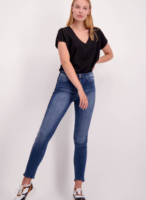 Blugi skinny albastru ASTRID BLACK LABEL femeie
