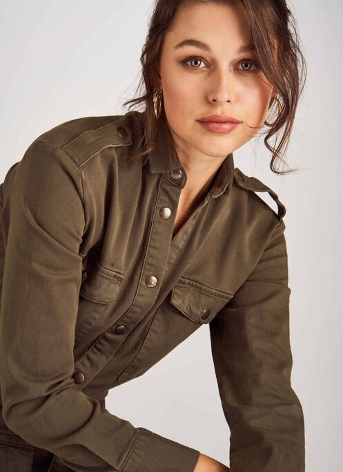 Salopetă-pantalon verde ASTRID BLACK LABEL femeie