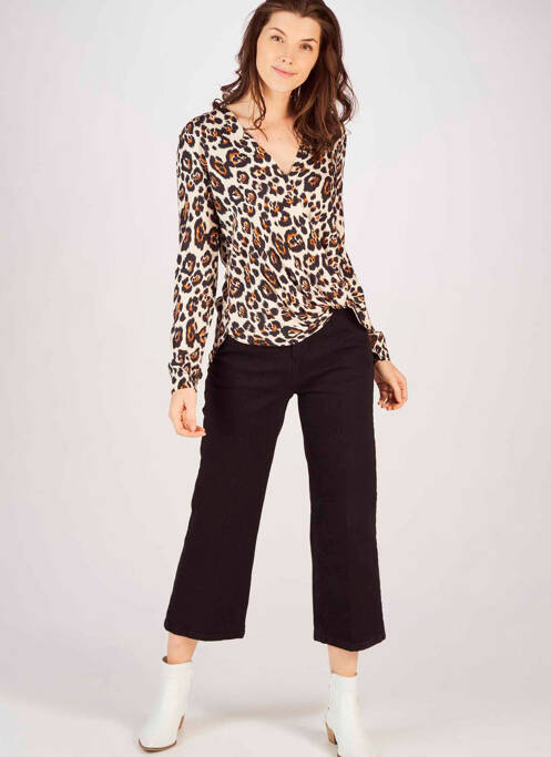 Blugi cu croială largă negru ASTRID BLACK LABEL femeie