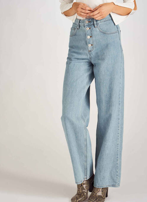 Blugi cu croială largă albastru ASTRID BLACK LABEL femeie