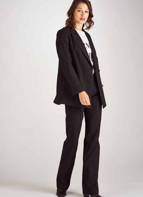 Pantalon drept negru ASTRID BLACK LABEL femeie