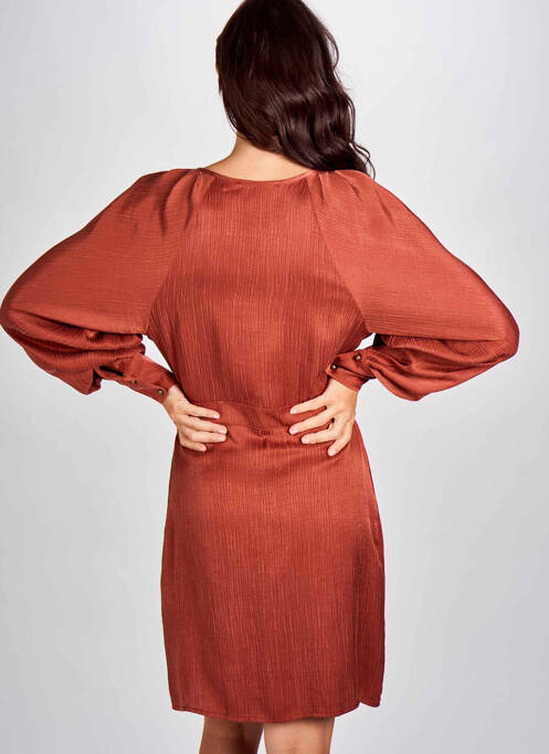 Rochie scurtă maro ASTRID BLACK LABEL femeie