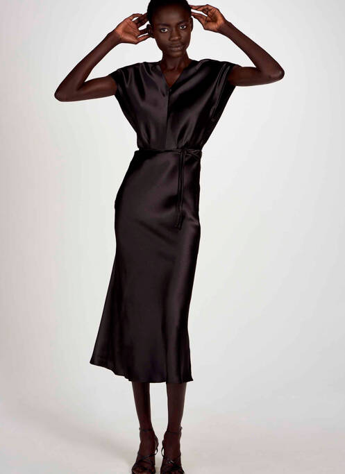 Rochie midi negru ASTRID BLACK LABEL femeie