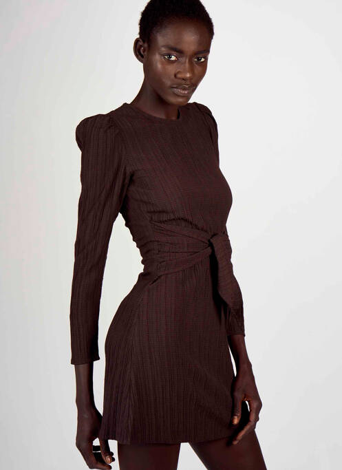 Rochie scurtă maro ASTRID BLACK LABEL femeie