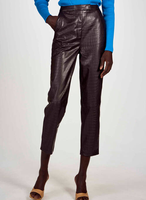 Pantalon trei sferturi maro ASTRID BLACK LABEL femeie