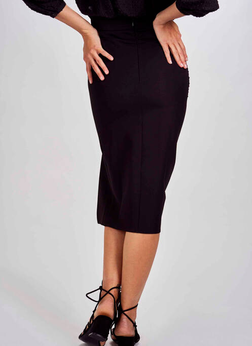 Fustă midi negru ASTRID BLACK LABEL femeie