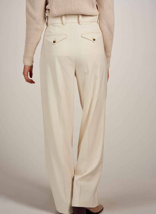 Pantalon drept bej ASTRID BLACK LABEL femeie