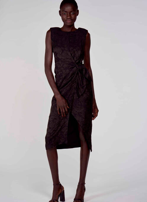 Rochie midi negru ASTRID BLACK LABEL femeie