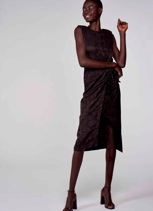 Rochie midi negru ASTRID BLACK LABEL femeie