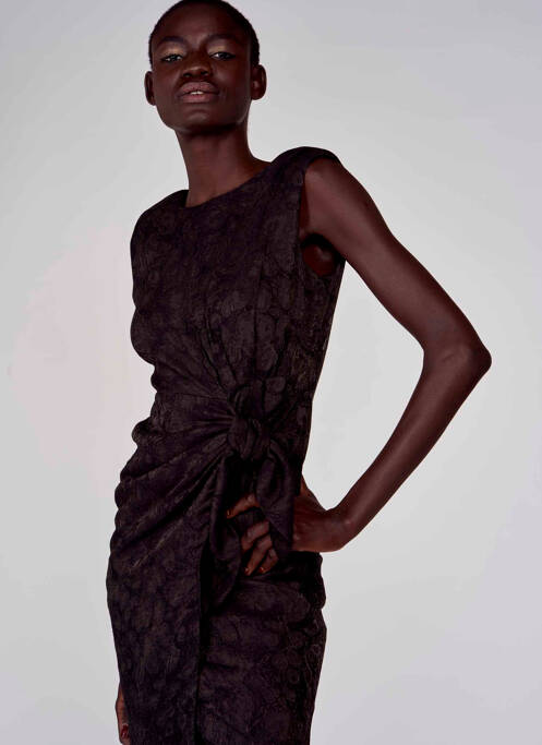 Rochie midi negru ASTRID BLACK LABEL femeie