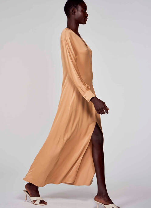 Rochie lungă bej ASTRID BLACK LABEL femeie