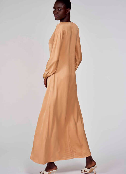 Rochie lungă bej ASTRID BLACK LABEL femeie