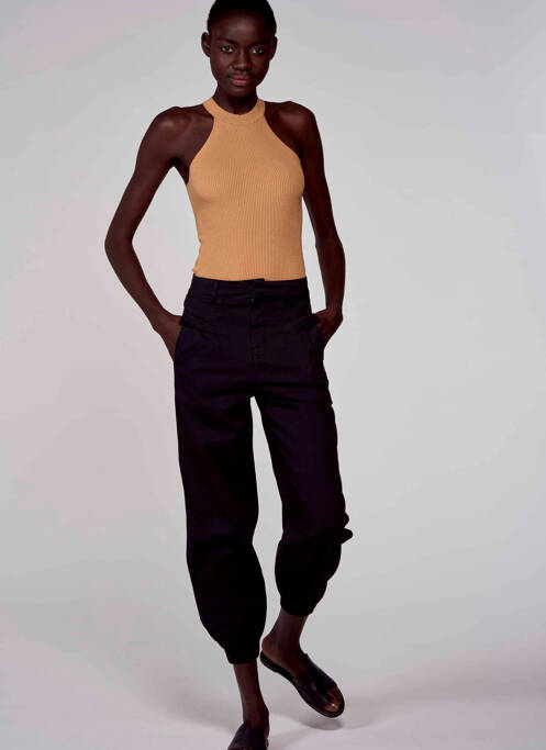 Pantalon cargo negru ASTRID BLACK LABEL femeie