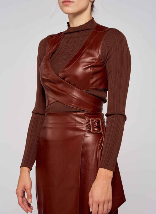 Cămașă maro ASTRID BLACK LABEL femeie