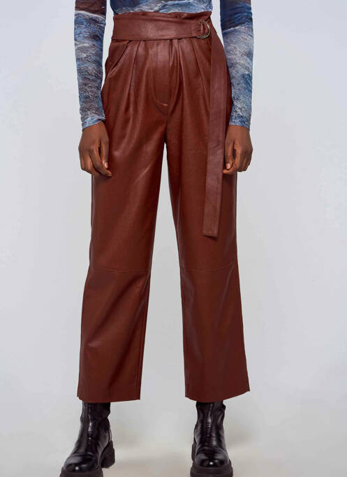 Pantalon evazat maro ASTRID BLACK LABEL femeie