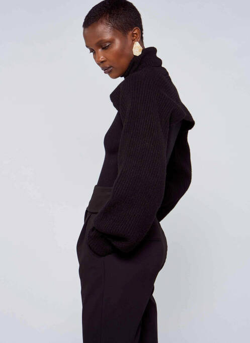 Pulover cu guler înalt negru ASTRID BLACK LABEL femeie