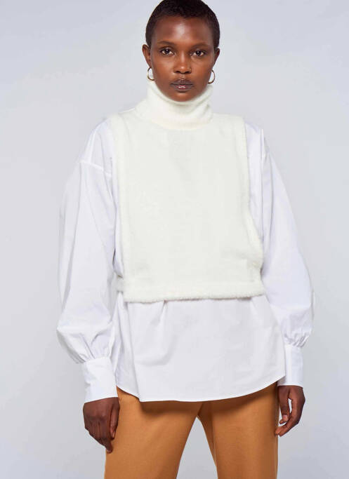 Maiou alb ASTRID BLACK LABEL femeie