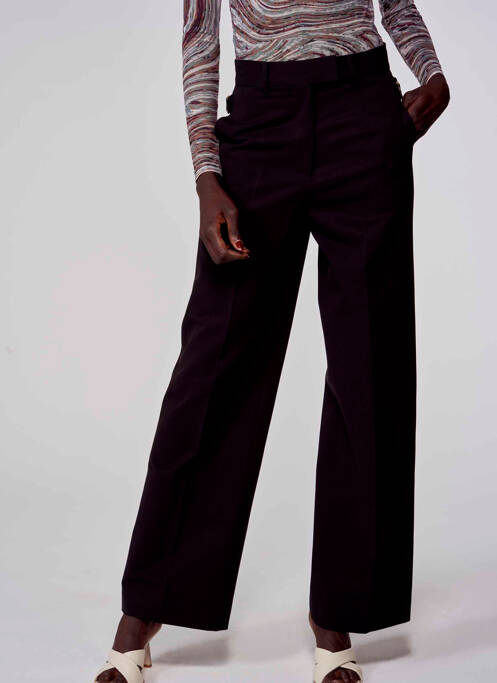 Pantalon drept negru ASTRID BLACK LABEL femeie