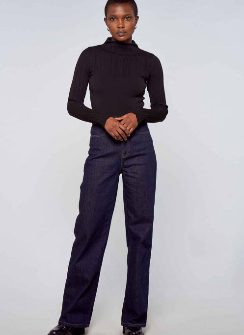 Pulover cu guler înalt negru ASTRID BLACK LABEL femeie