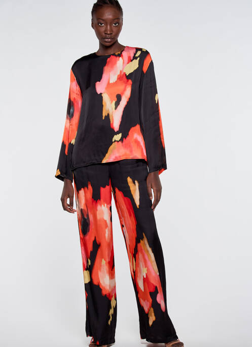 Pantalon evazat multicolor ASTRID BLACK LABEL femeie