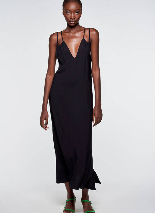 Rochie lungă negru ASTRID BLACK LABEL femeie