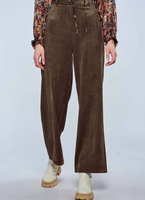 Pantalon evazat verde AMELIE & AMELIE femeie
