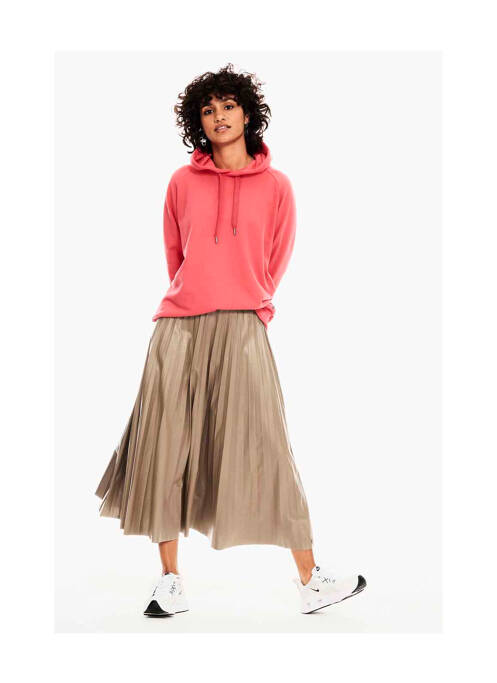 Fustă midi bej GARCIA femeie