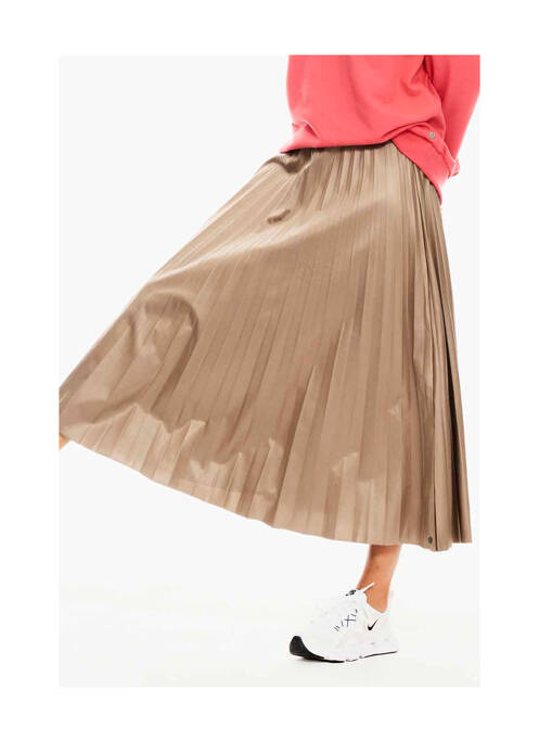 Fustă midi bej GARCIA femeie